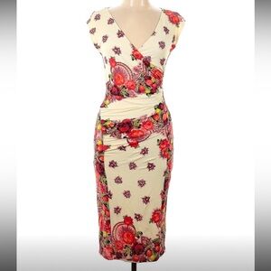 🍄HOST PICK🍄 Vintage Jean Paul Gaultier Soleil Dress, Floral Ivory, Size L, EUC